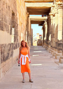 Michelle at the Temple of Isis