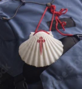 When I walked El Camino de Santiago all the pilgrims wore a shell on their backpacks daily.